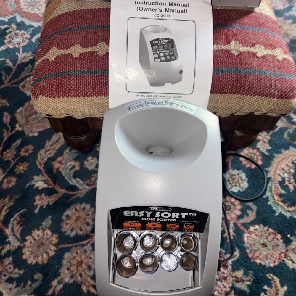 Royal Sovereign Easy Sort Coin Sorter C0-2000 TESTED WORKING