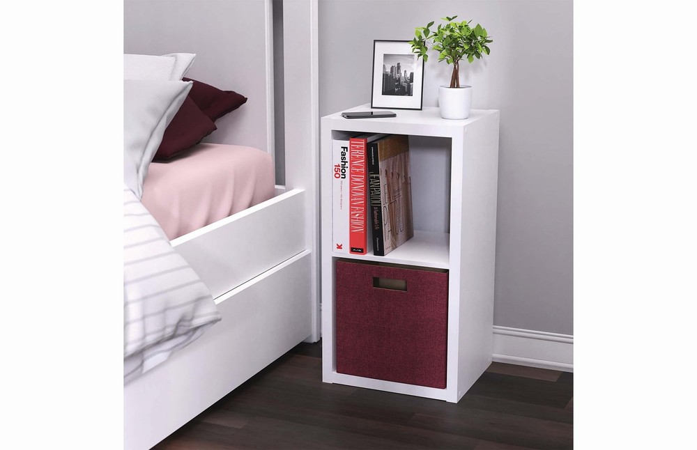 Decorative Fabric Storage Bin Cabernet