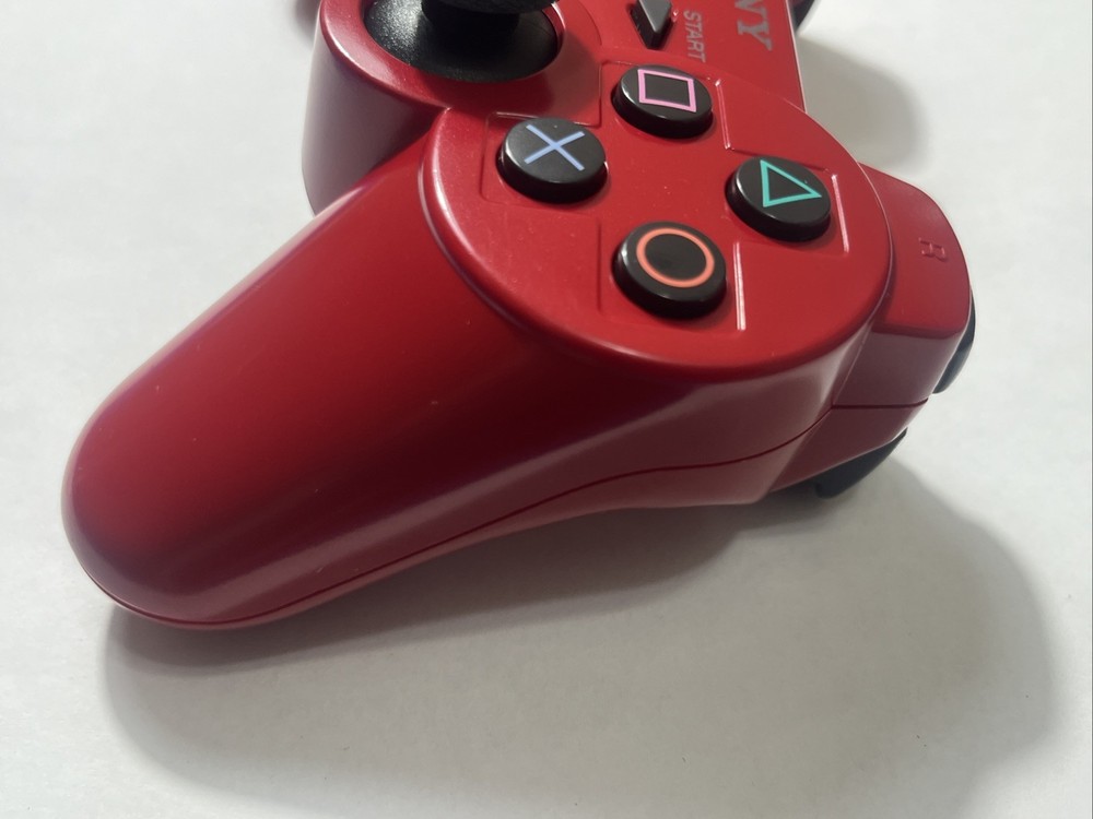 Sony PS3 DualShock 3 Wireless Controller Red OEM Original Tested