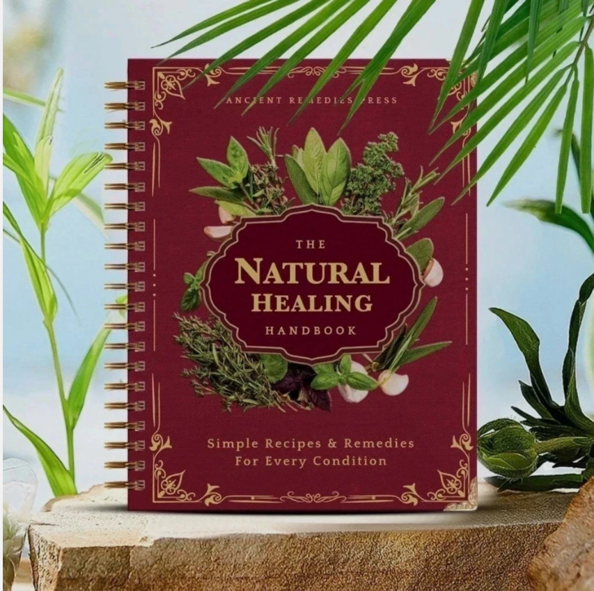 The Natural Healing Handbook, Spiral-Bound Guide For Herbal Remedies And Natural