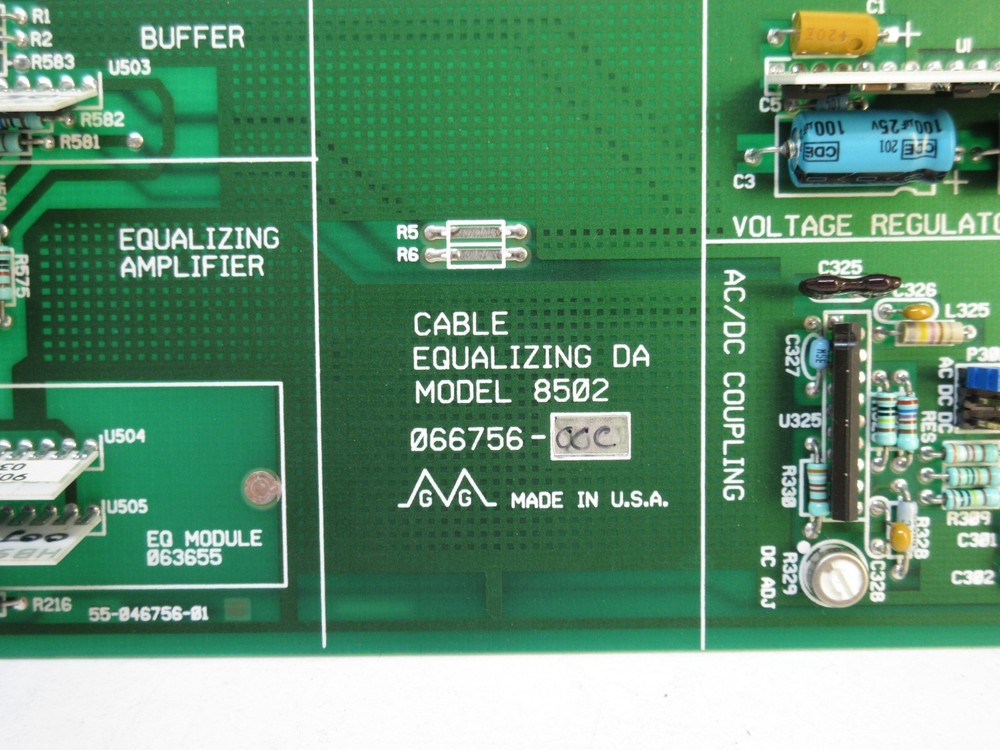 Grass Valley 8502 / 068777-00B Cable Equalizing Amplifier DA Card
