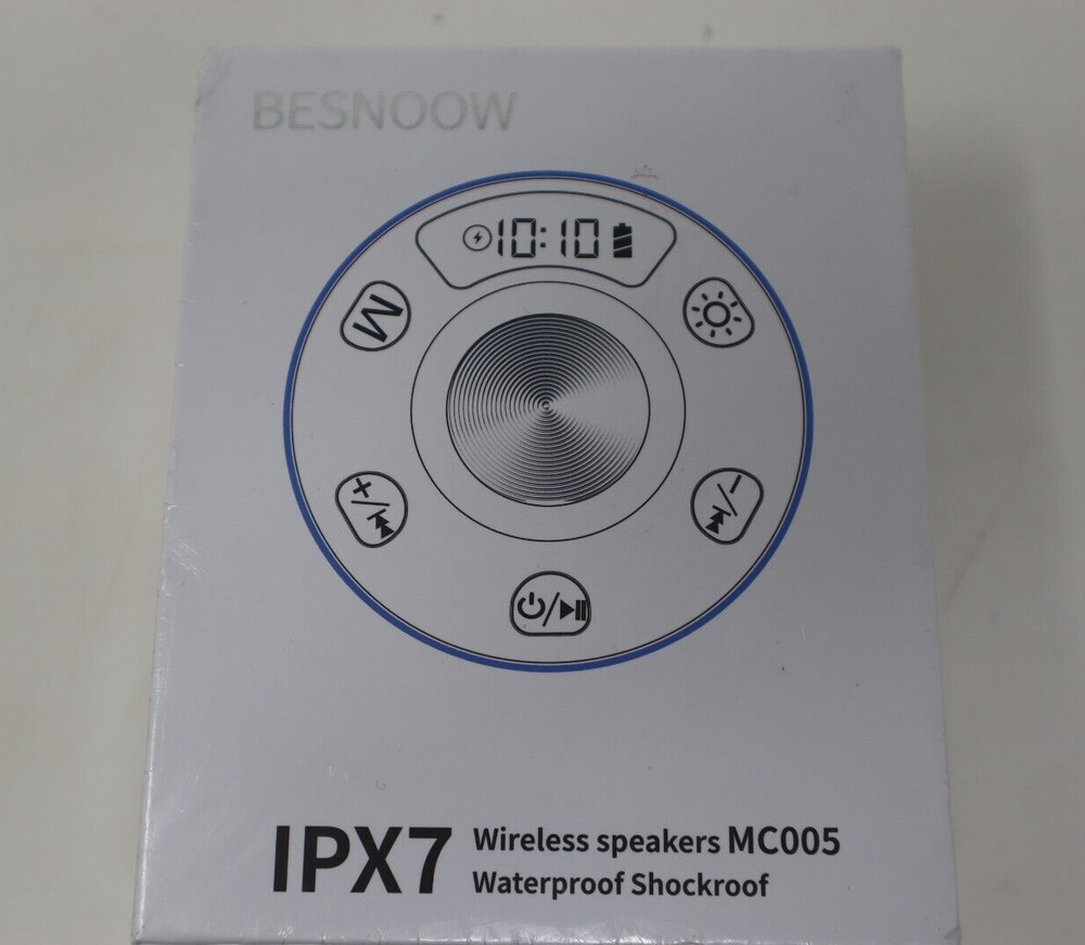 BESNOOW IPX7 Waterproof Shockproof Bluetooth Shower Speaker MC005
