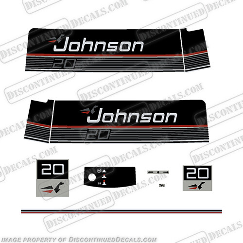 Fits Johnson 1989-1990 20hp VRO Decals