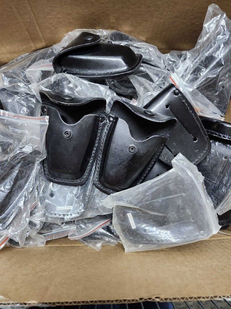 TWO (2) New Leather Handcuff Cases for Police or Security Guards
