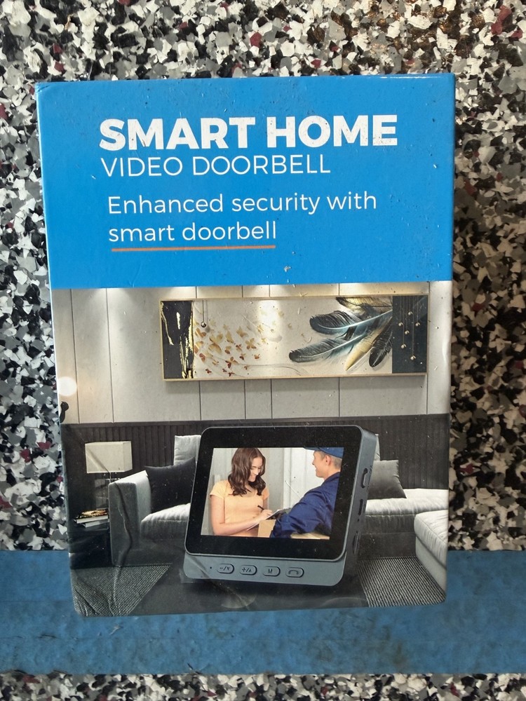 1080P Smart Doorbell Camera IPS Screen Two Way Video Intercom Home Security Bell