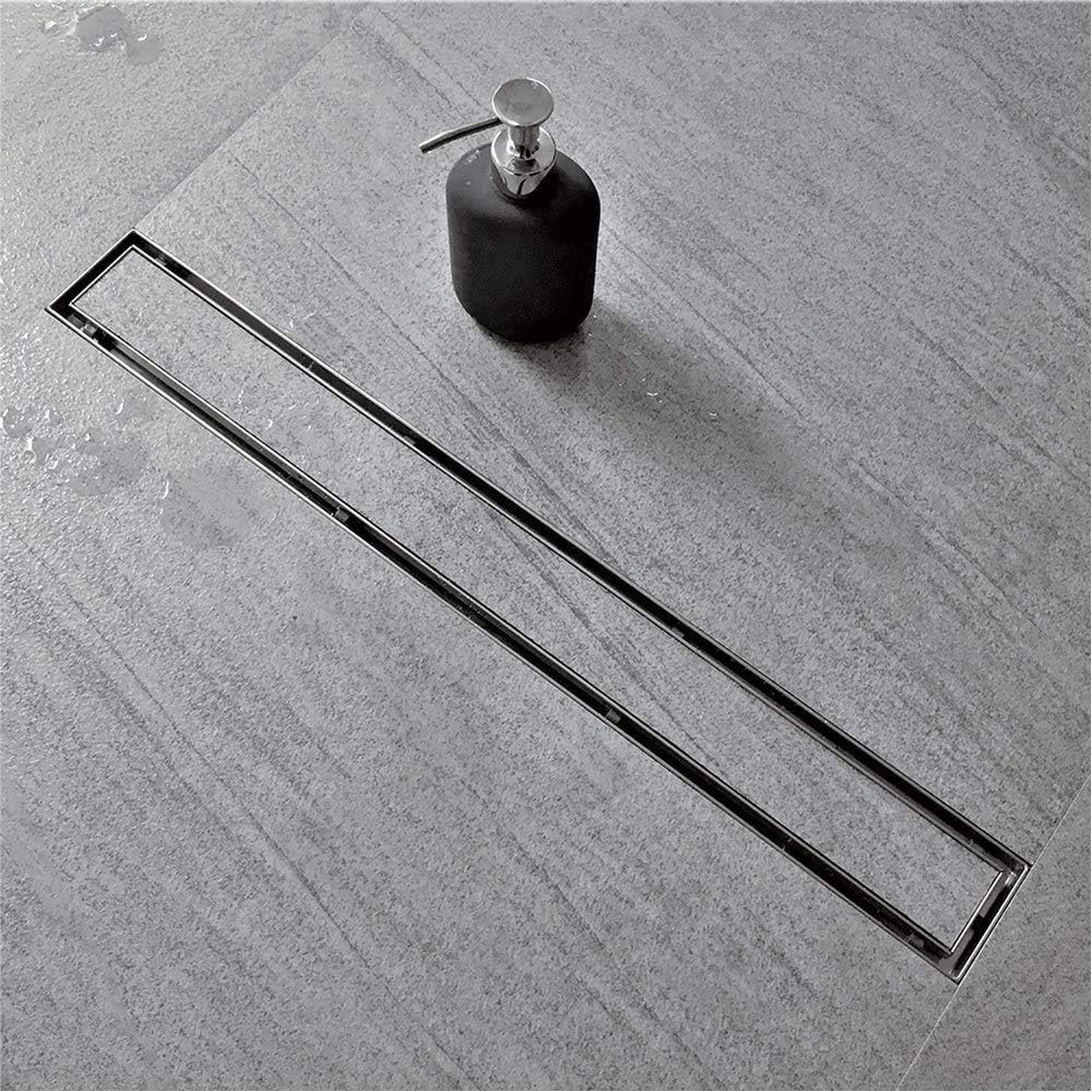 Neodrain 32 Inch Linear Shower Drain Stainless Steel Brick Pattern