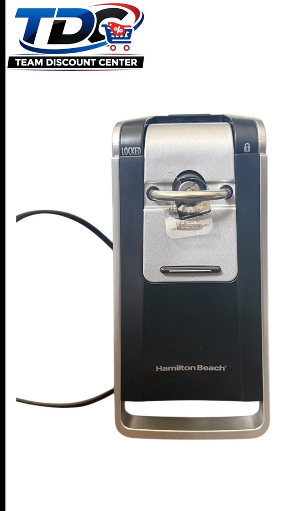 Hamilton Beach 76607 Smooth Touch Can Opener with Scissors - Black