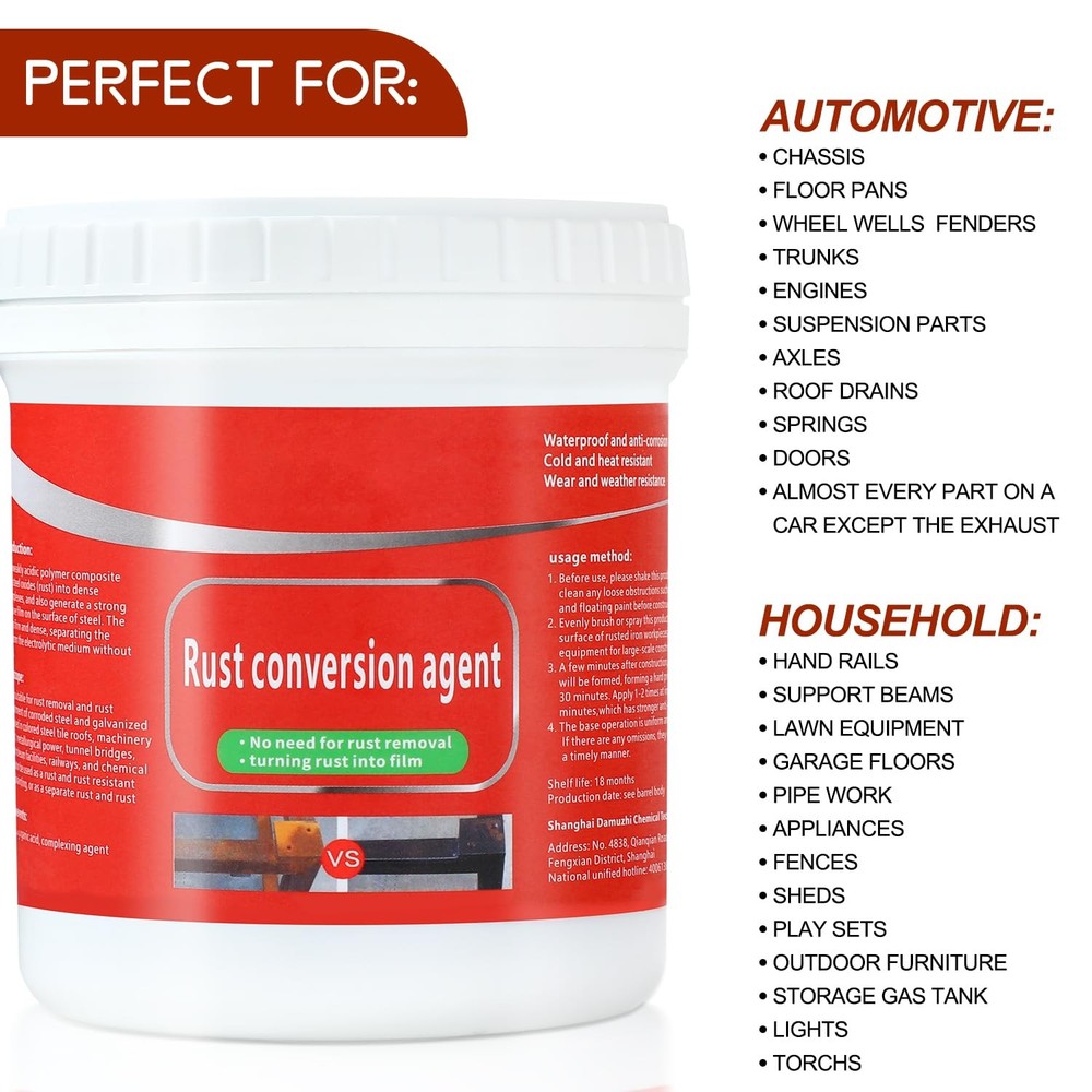 TPTAL Rust Renovator,Rust Remover for Metal,Rust Converter A