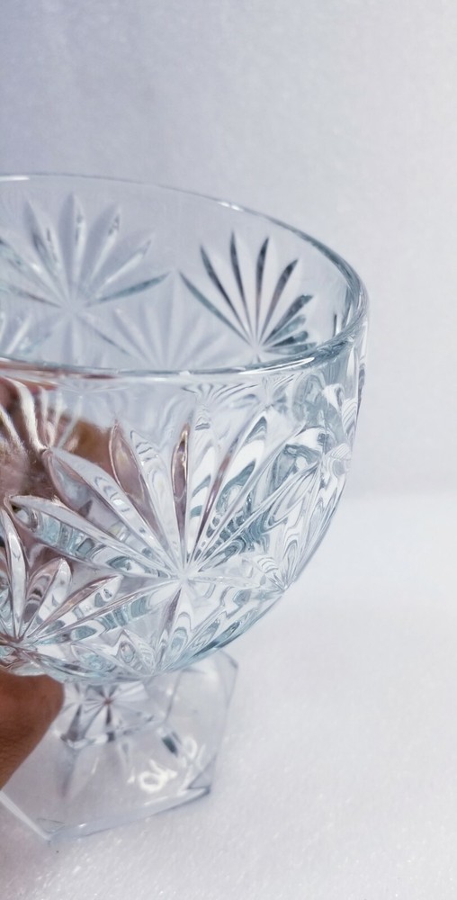 Clear Glass Container Embossed Tabletop Candy/ Easter Beautiful