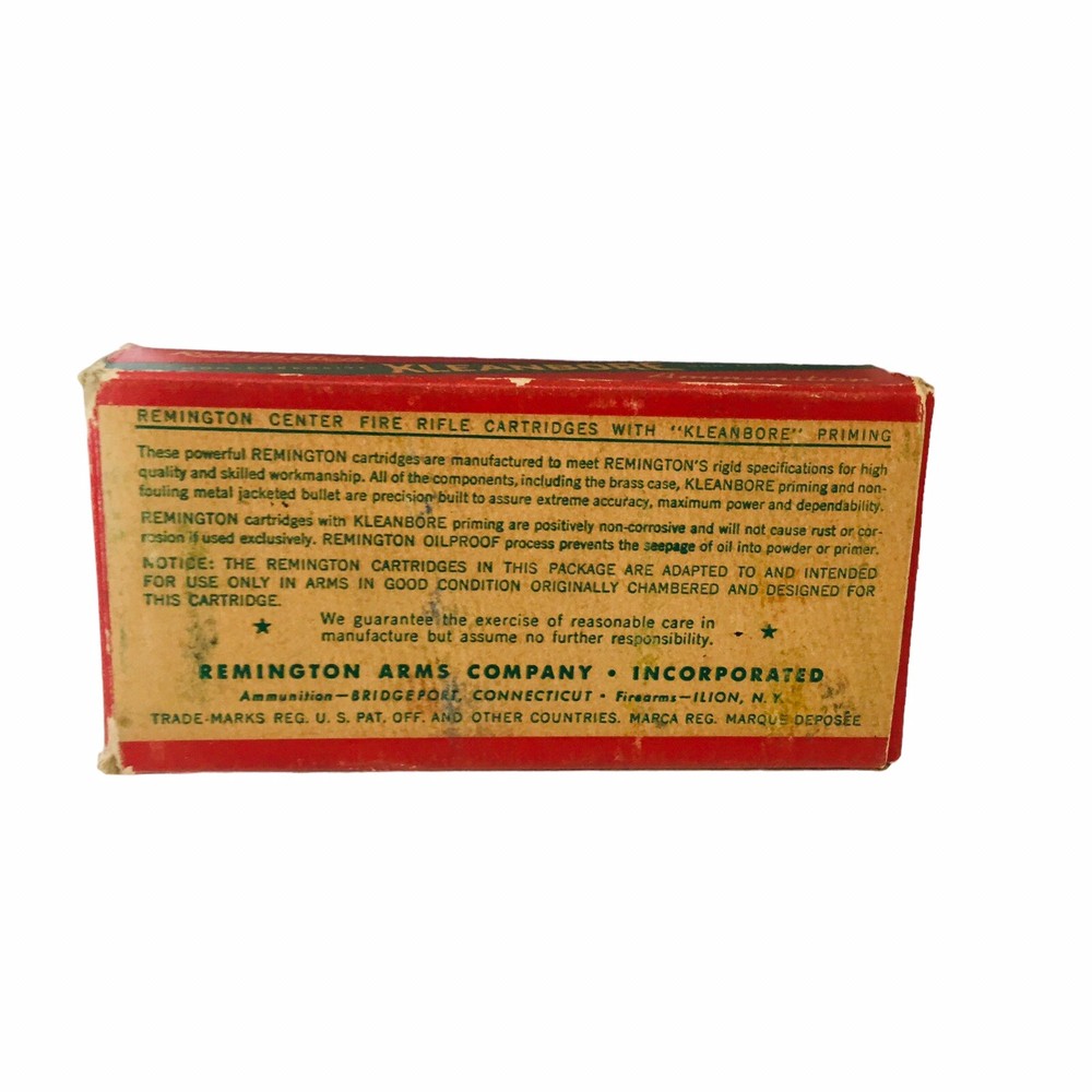 Vtg. Remington Xleanbore Shot Shell Ammo Empty Box 30/30 w/Insert Empty