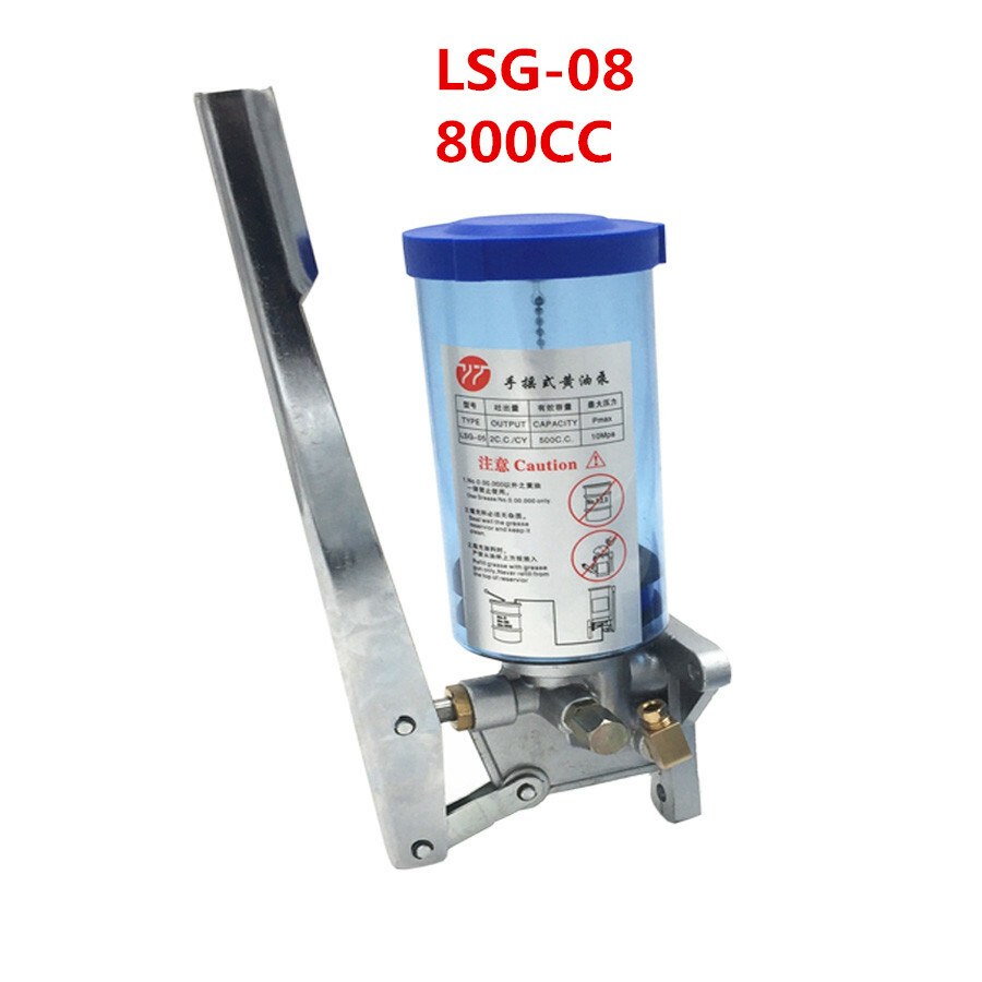1PC Manual Grease Pump Unit LSG-08 Machine Mount Hand Punch oiler Tool 800CC