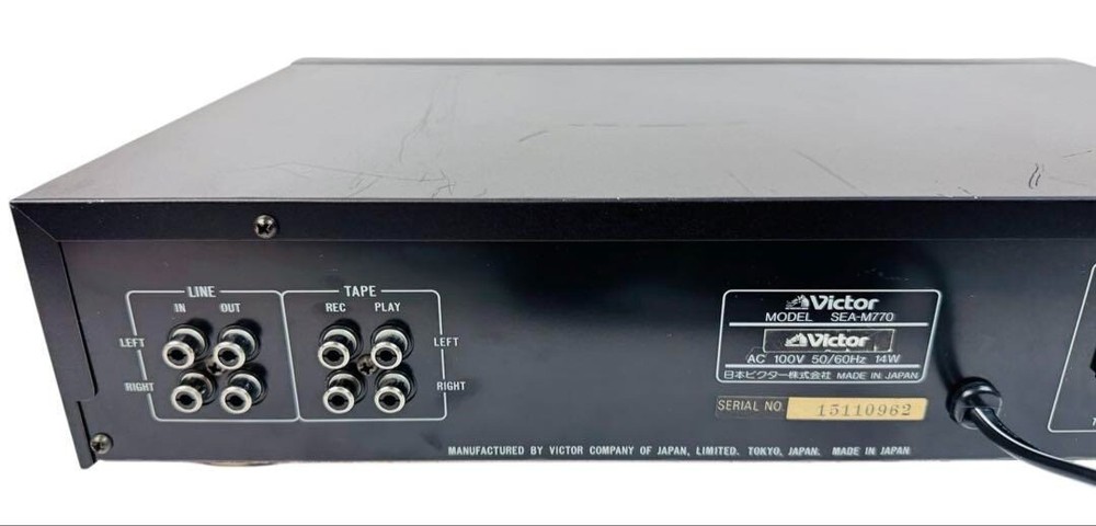 Victor SEA-M770 Graphic Equalizer Spectrum Analyzer Audio Component Tested