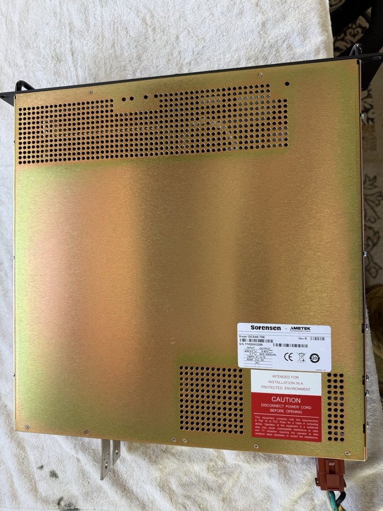 Sorensen DCS40-75E GPIB Programmable DC Power Supply | 40V 75A 3kW