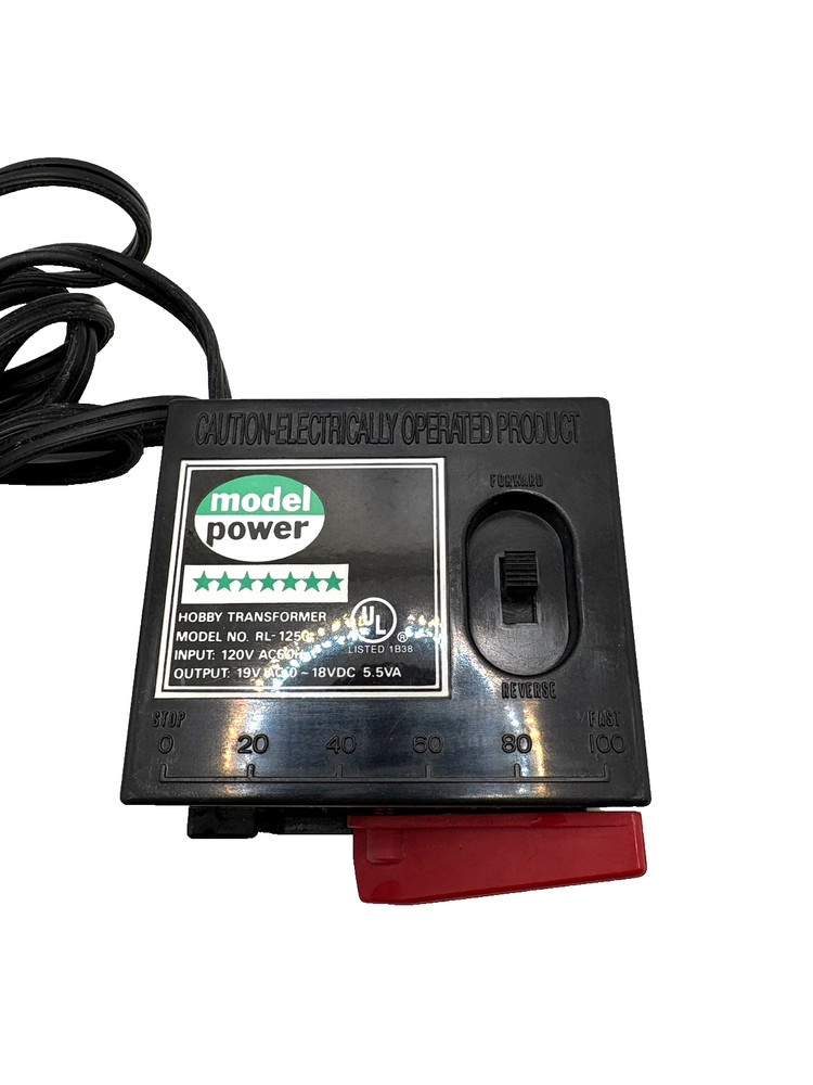 Model Power HO Model Train Transformer RL-1250 - Tested Good