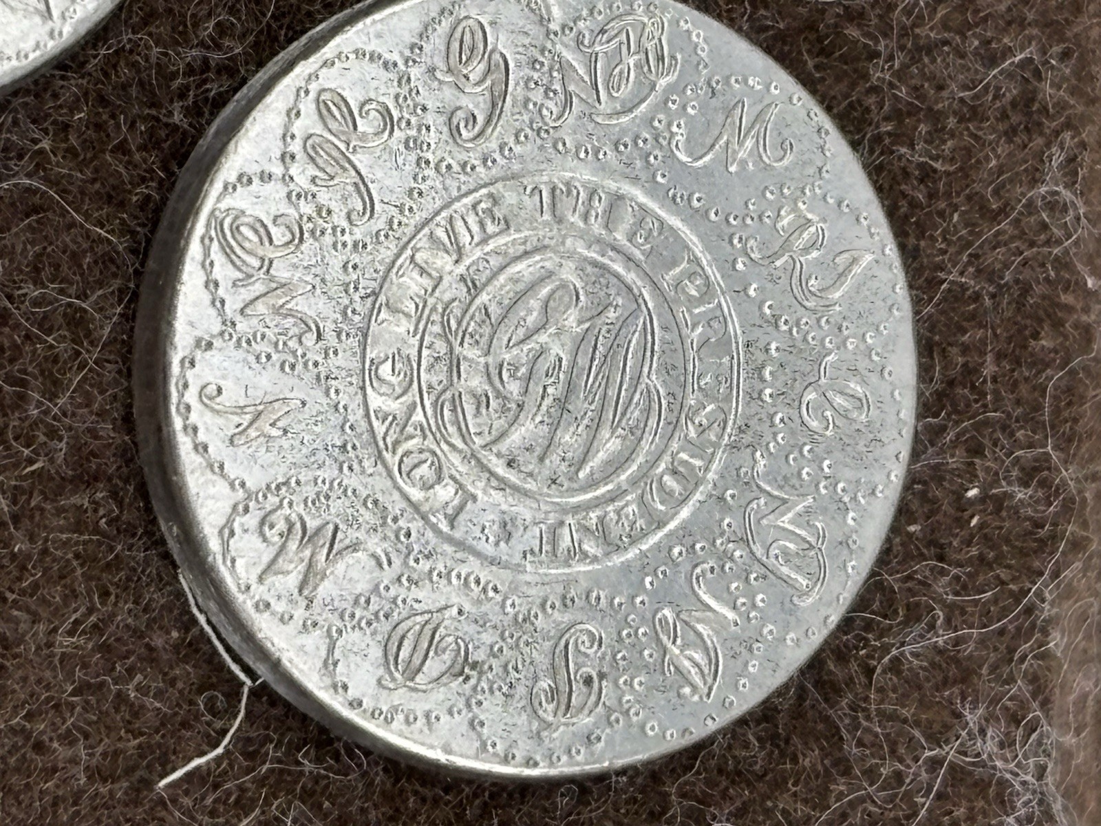 VTG Stieff Smithsonian Series Washington Inaugural Pewter Blazer Buttons in Box