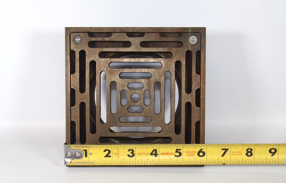 Watts M6-1 6" Square Nickel Bronze Strainer