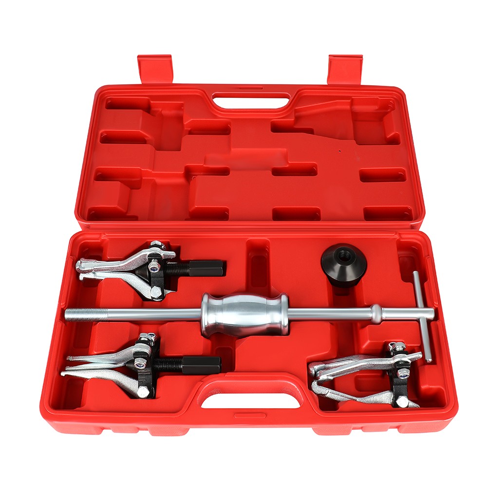 Internal External Bearing Puller 3 Jaw Pullers Slide Hammer Set w/Case Tool Kits