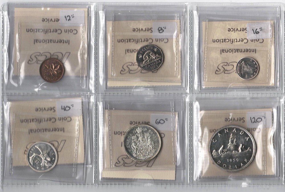 1959 Canada Proof Like Set - ICCS Graded - Lot#006L