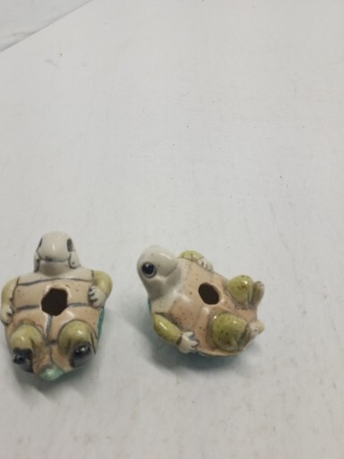 2 Turtle Figurines Laying on Their Backs - Fun Gift for Turtle Lovers! Nice