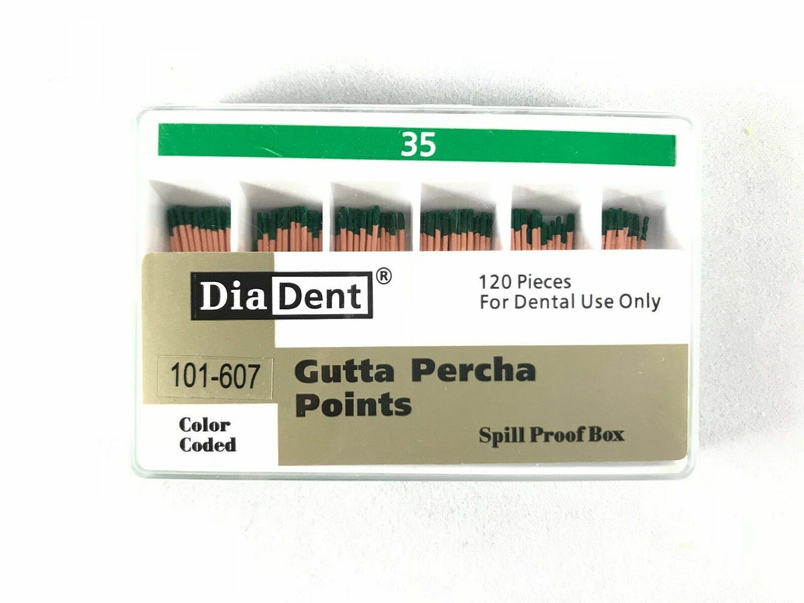 DIADENT Gutta Percha Points Endo (120 Pieces/Pack) 5 Different Sizes Available