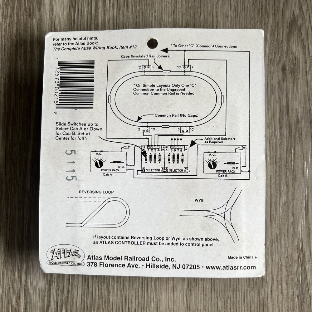 Atlas 215 HO Scale Selector Switch