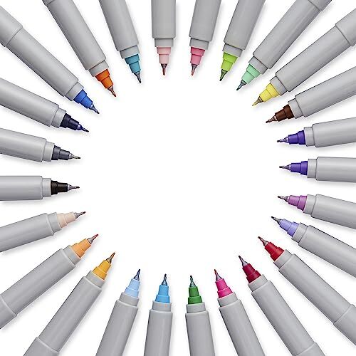 Sharpie 75847 Permanent Markers Ultra Fine Point Assorted Colors 24-Count