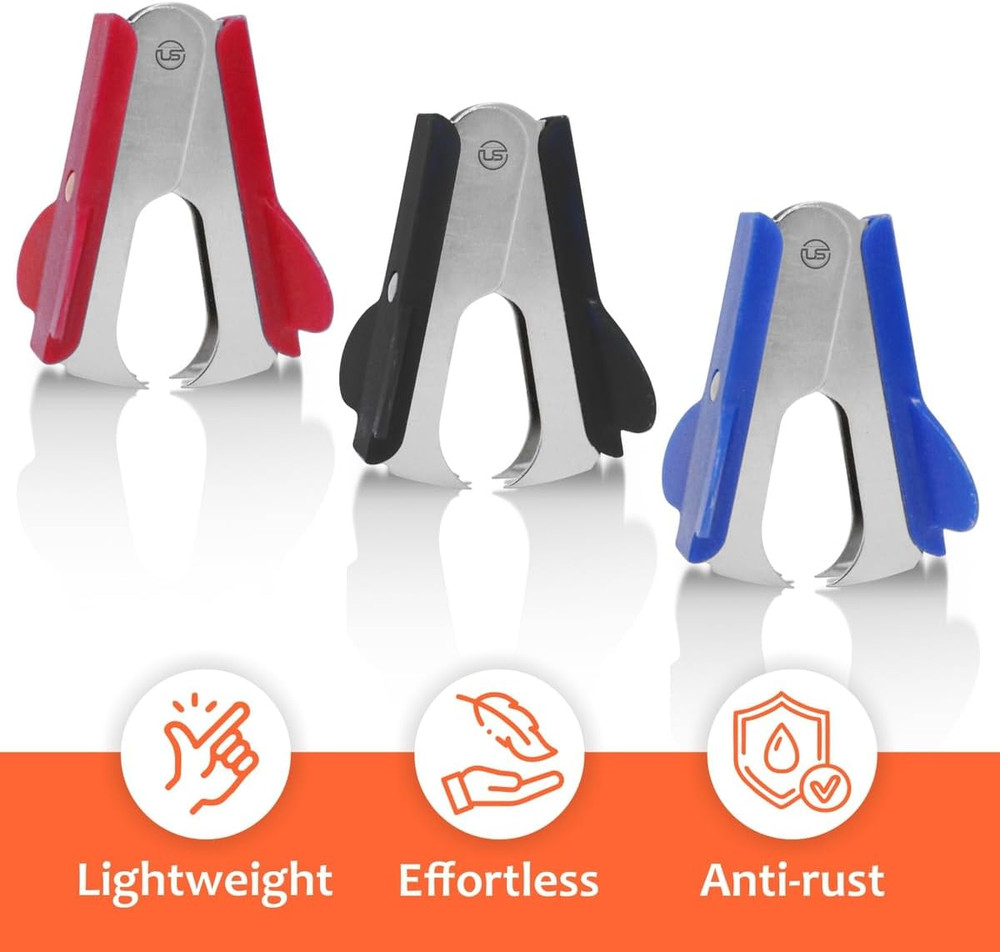 Staple Remover 2 Pack Staple Puller Pinch Jaw Style Staple Remover Tool, Stapler