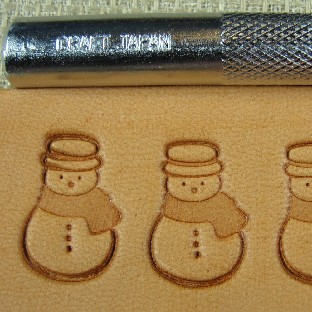 Craft Japan - #E592 Snowman Stamp (Leather Stamping Tool)