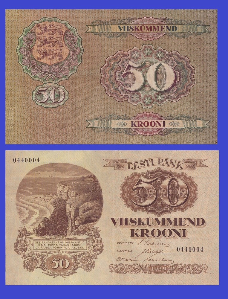 ESTONIA 50 Krooni 1929 b - Copy