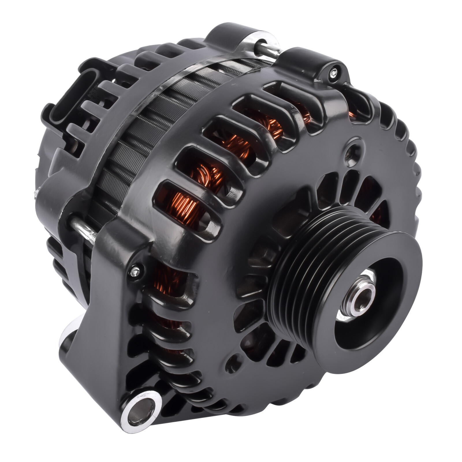 LS Truck 220A AD244 Black Alternator for Silverado Sierra 4.8 5.3 6.0L 1999-2006