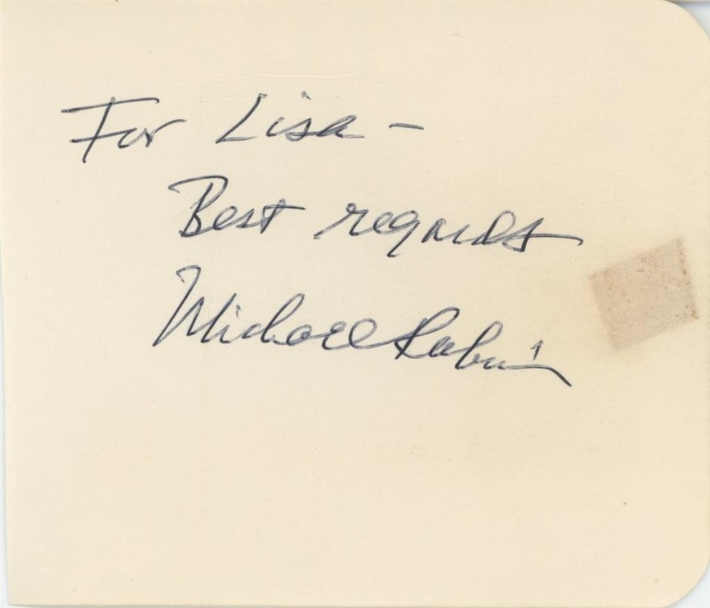 Michael Rubin- Signed Album Page