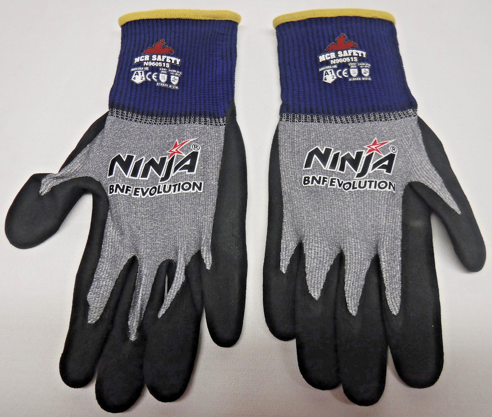 3 prs MCR Safety Ninja BNF Evolution WORK GLOVES Size S Touch Screen, Grip Smart