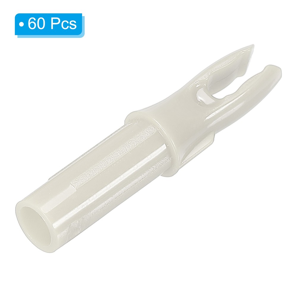 Cocca Arrow 6.2mm 0.244", 60pcs for Shooting, White