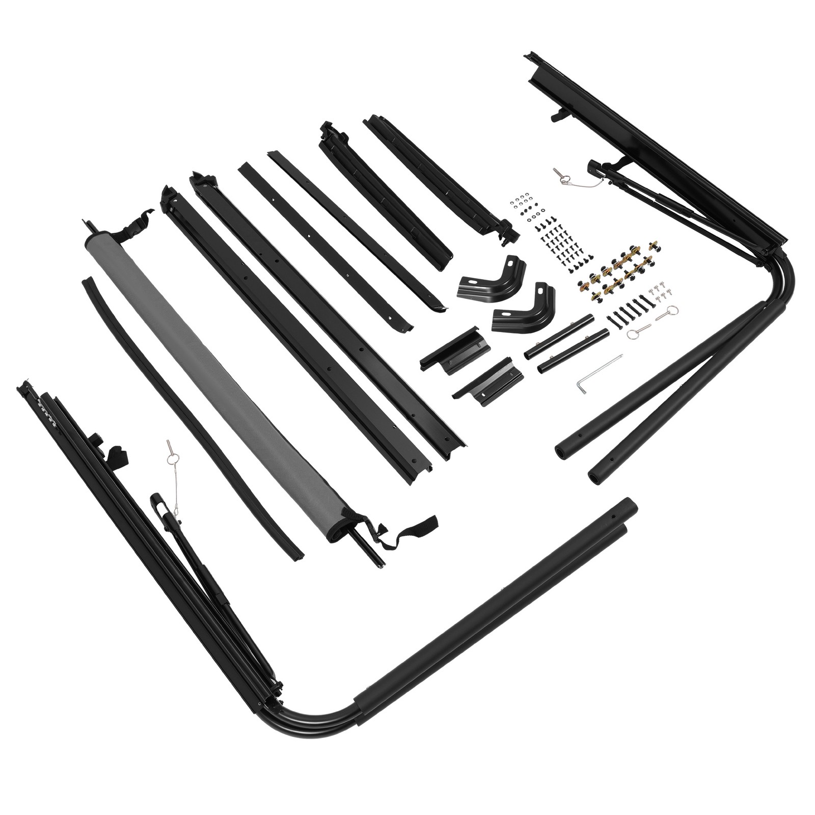 Complete Soft Top Hardware Frame Bow Kit For 1987-1995 Jeep Wrangler YJ
