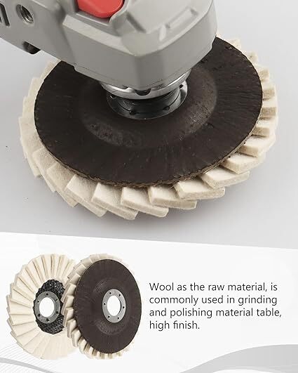 115MM Wool Felt Flap Disc Metal working Polishing Buffing Wheel For Grinder