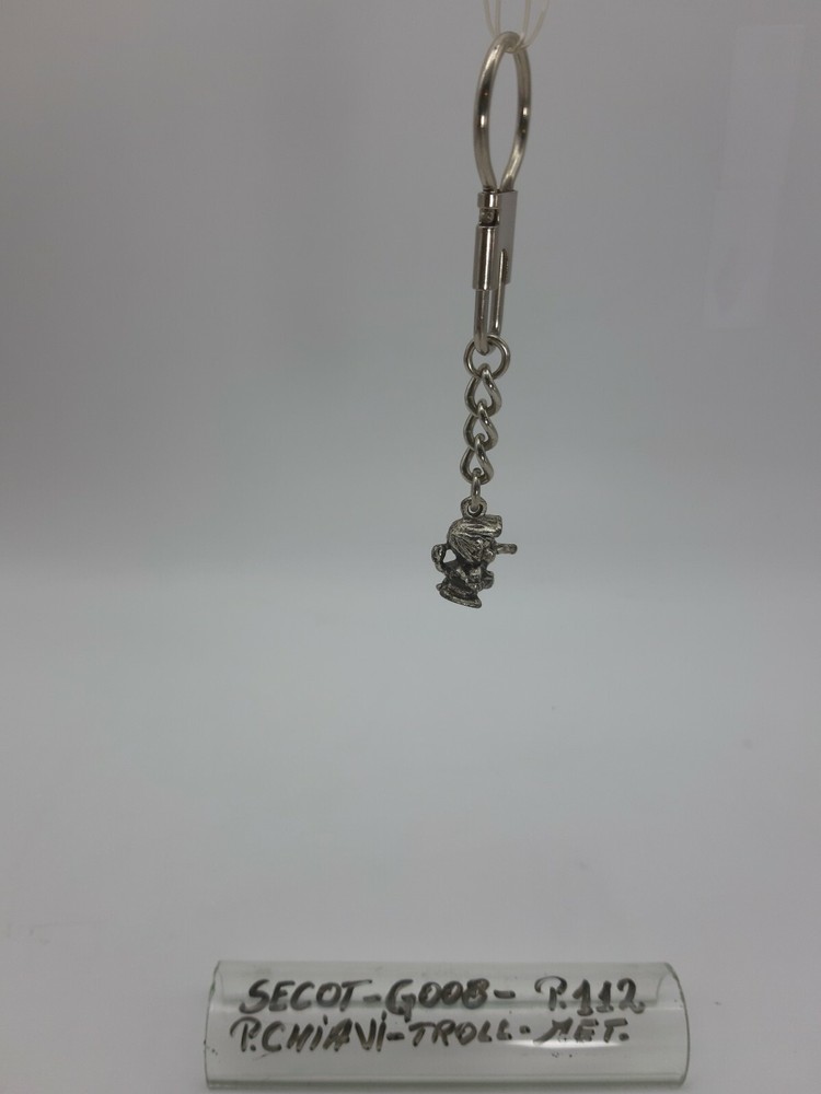 Troll keychain - chrome metal - chrome - code G008 - secot