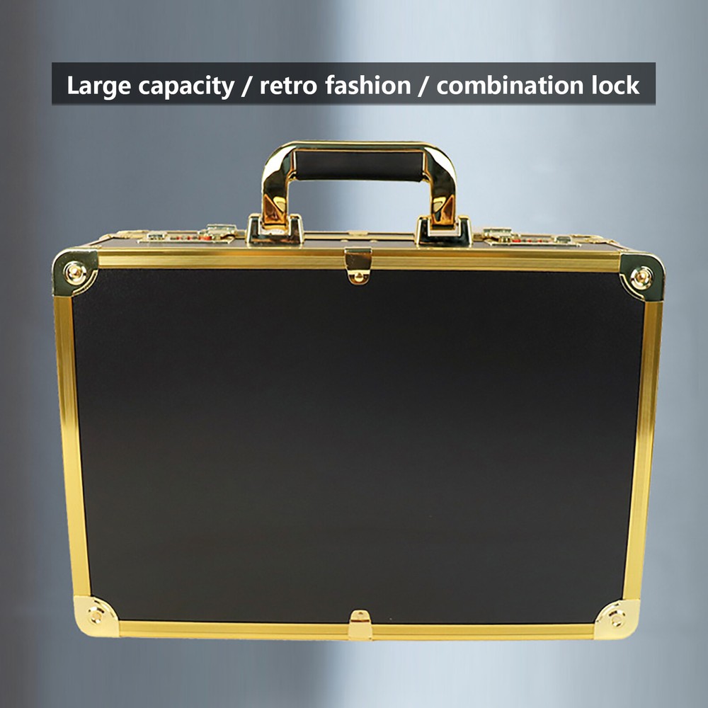 Barber Carrying Case Suitcase Storage Box Clipper Trimmer Organize Password Lock