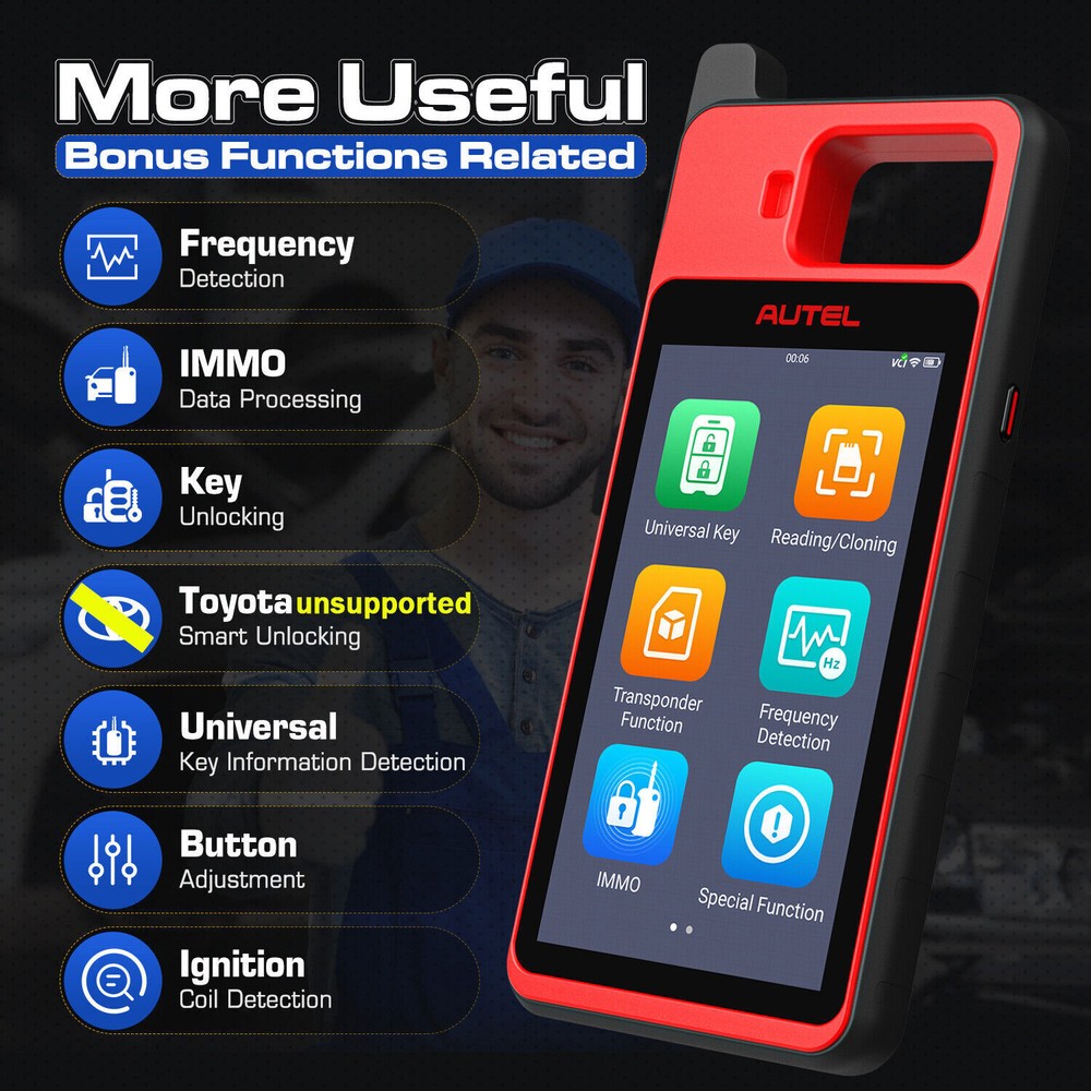 2026 Autel Scanner MaxiIM KM100E Key Fob Programming Tool Programmer Immobilizer