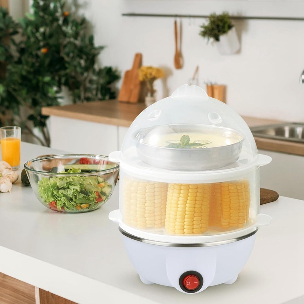 Electric Egg Cooker Boiler Maker Soft Medium or Hard Boil Layer Egg Maker3503