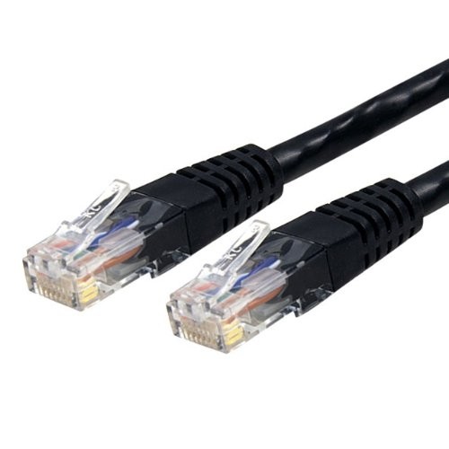 Startech IT C6PATCH2BK 2ft Cat6 Patch Cable RJ45 M-F Black