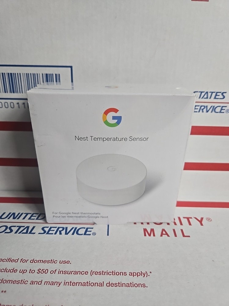 Google Nest T5000SF Temperature Sensor Works with Thermostat E & 3rd Gen White
