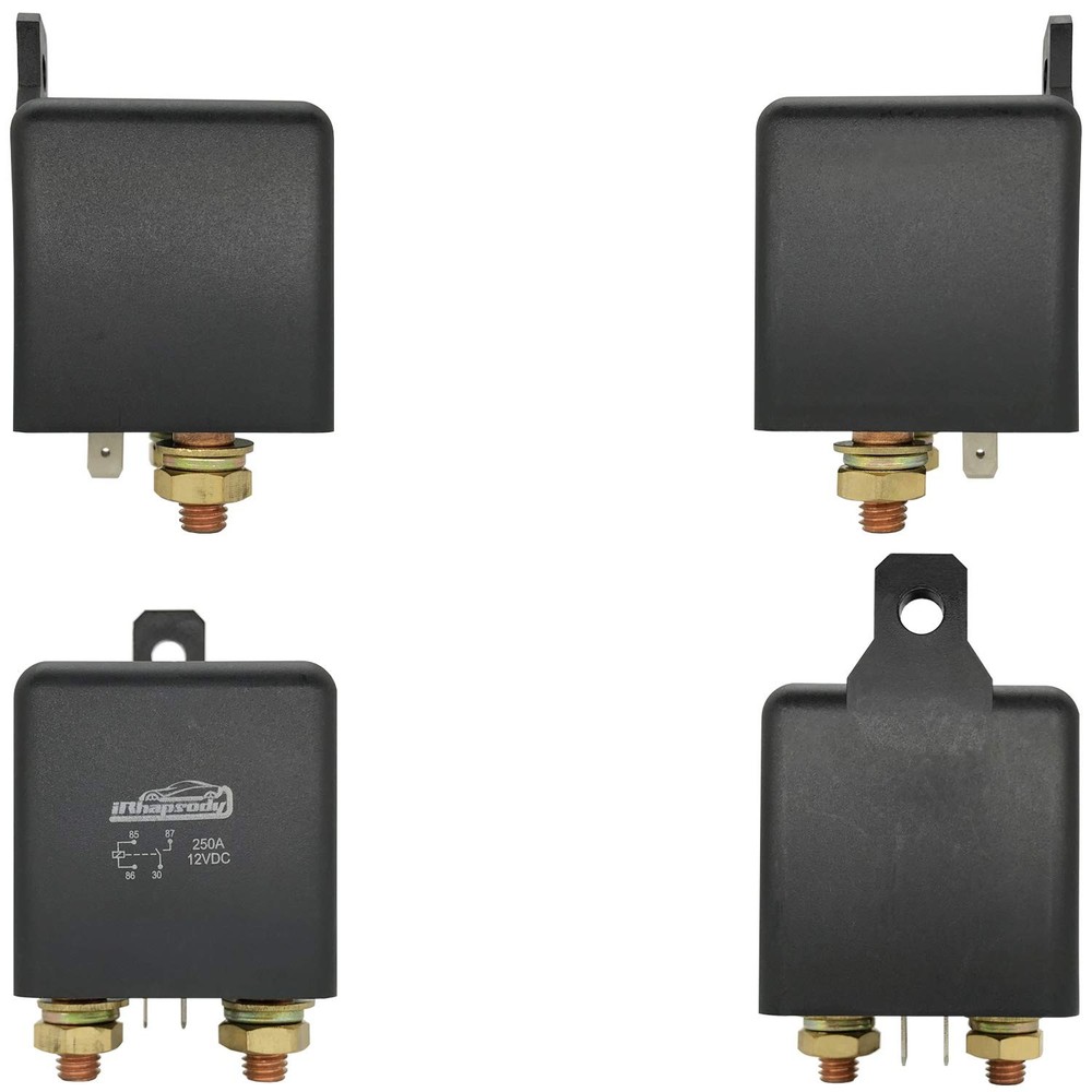 250A 12V Relay, 4 Pin SPST High Current Control, Split Charge Switch