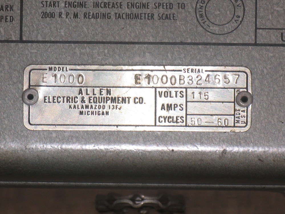 Ignition Analyzer Allen Uni-Tuner E-1000