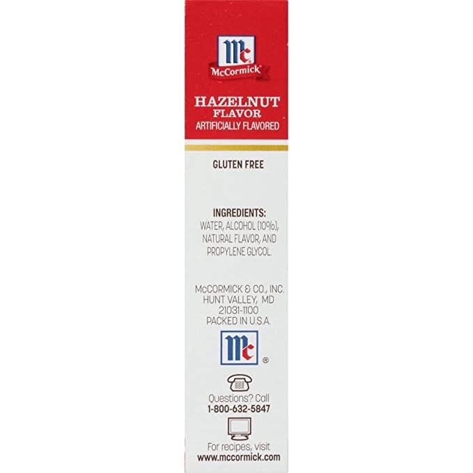 McCormick Hazelnut Extract 1 fl oz - Discontinued/Retired