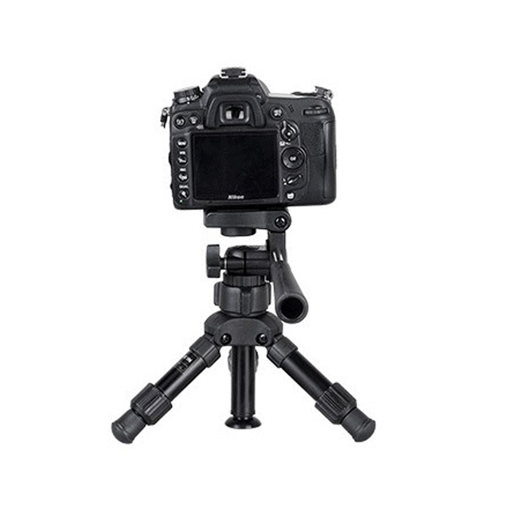 Mini Desktop Tripod Kit with 3-Way Panoramic Head for DSLR Camera Smartphone