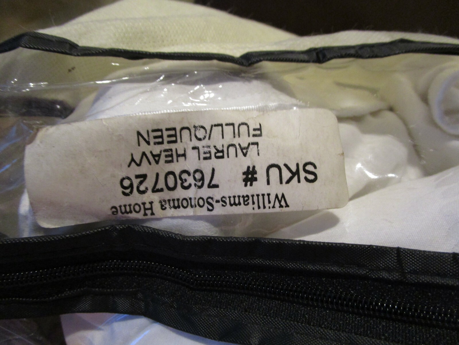 Williams Sonoma Laurel Heavy Down Duvet Insert Full Queen OR $675 Photo sample