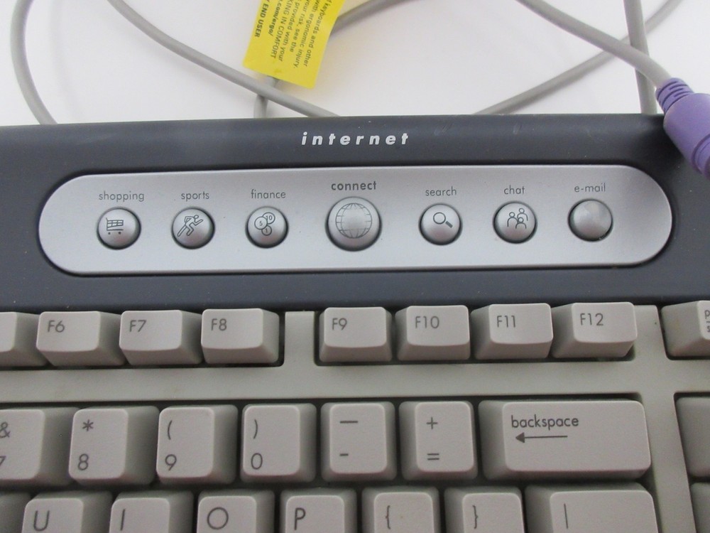 HP SK-2560 Internet/Multimedia PS/2 Wired Keyboard - Beige/Gray