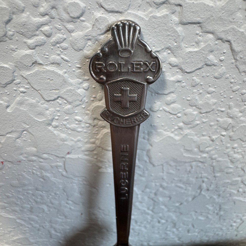 Lucerne Rolex Bucherer Silver Plated Collectable Spoon