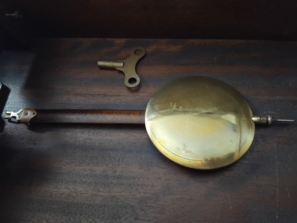 Junghans Vintage RA Pendulum German Wall Clock Oak Case