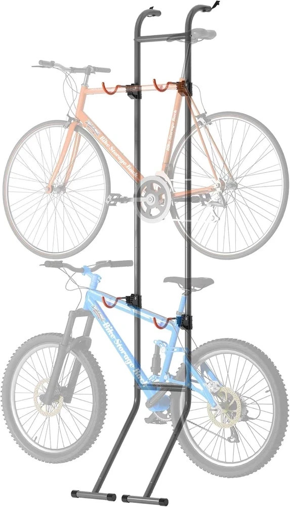 2-Bike Gravity Rack - Indoor Vertical Bicycle Storage